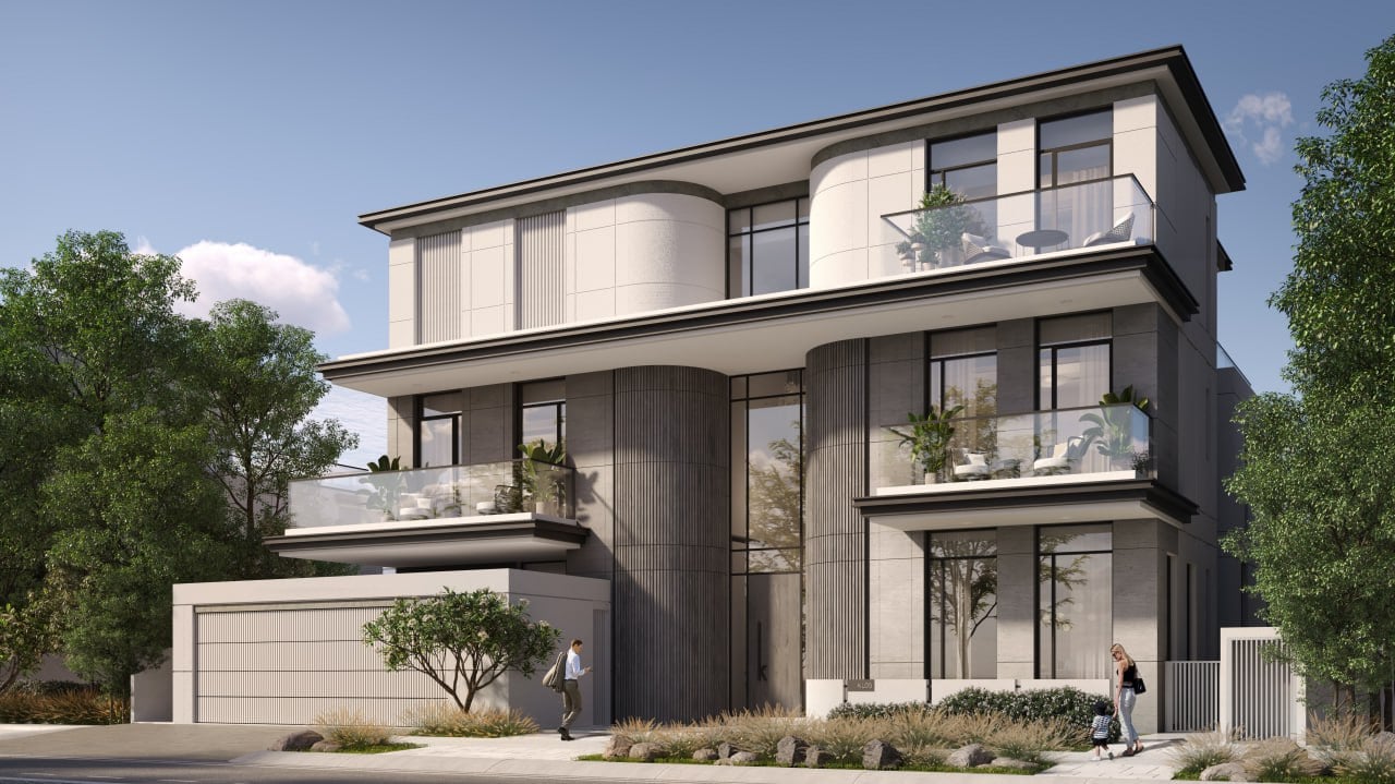 Taraf Karl Lagerfeld Villas, image 3 of 9. Render supplied by developer.