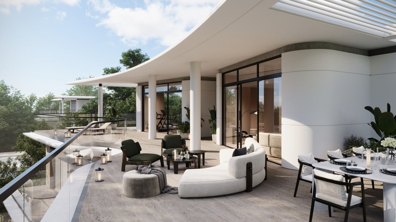 Taraf Karl Lagerfeld Villas, image 7 of 9. Render supplied by developer.