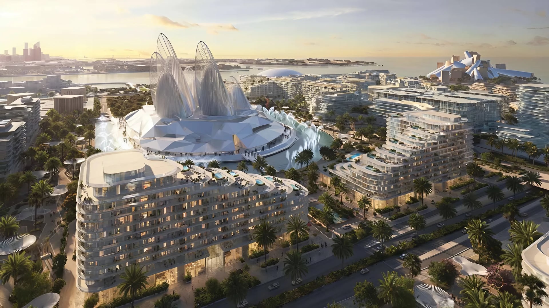 Mandarin Oriental Residences by Aldar, Saadiyat Island. Render supplied by developer.