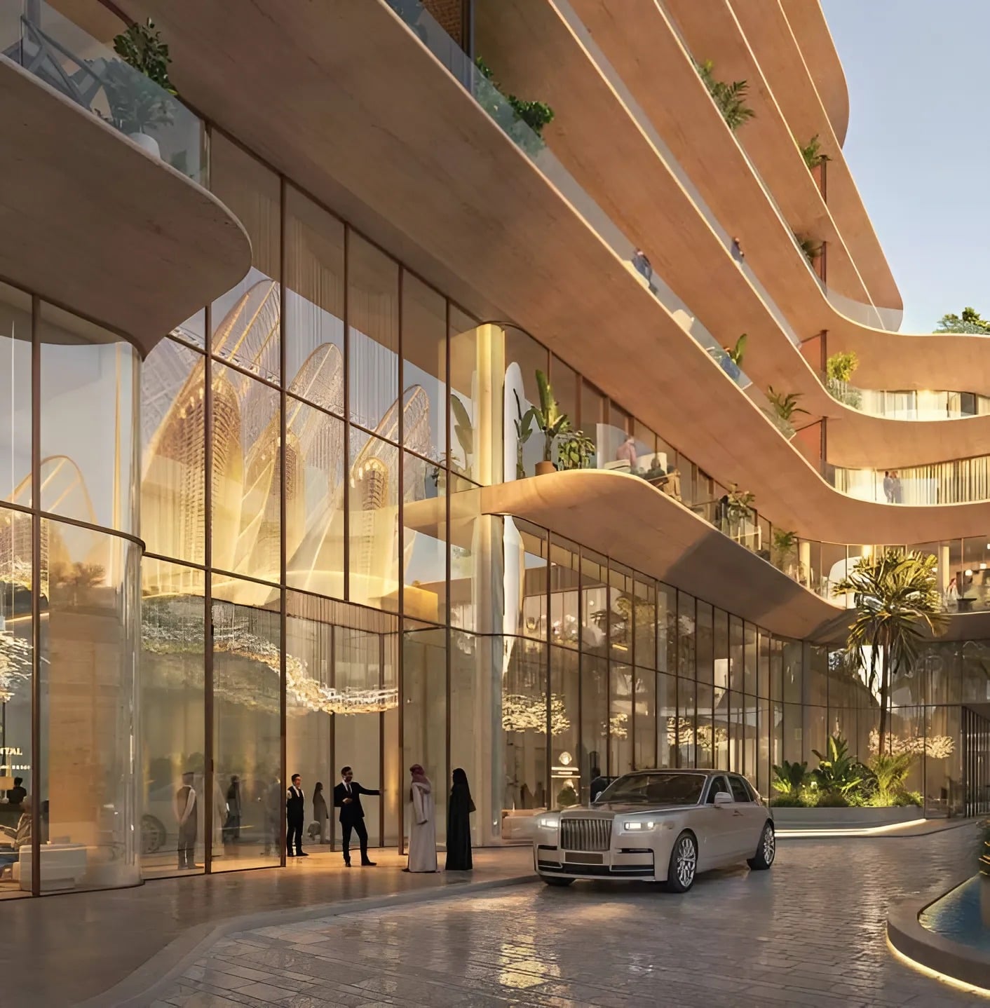 Mandarin Oriental Residences by Aldar, image 2 of 7. Render supplied by developer.