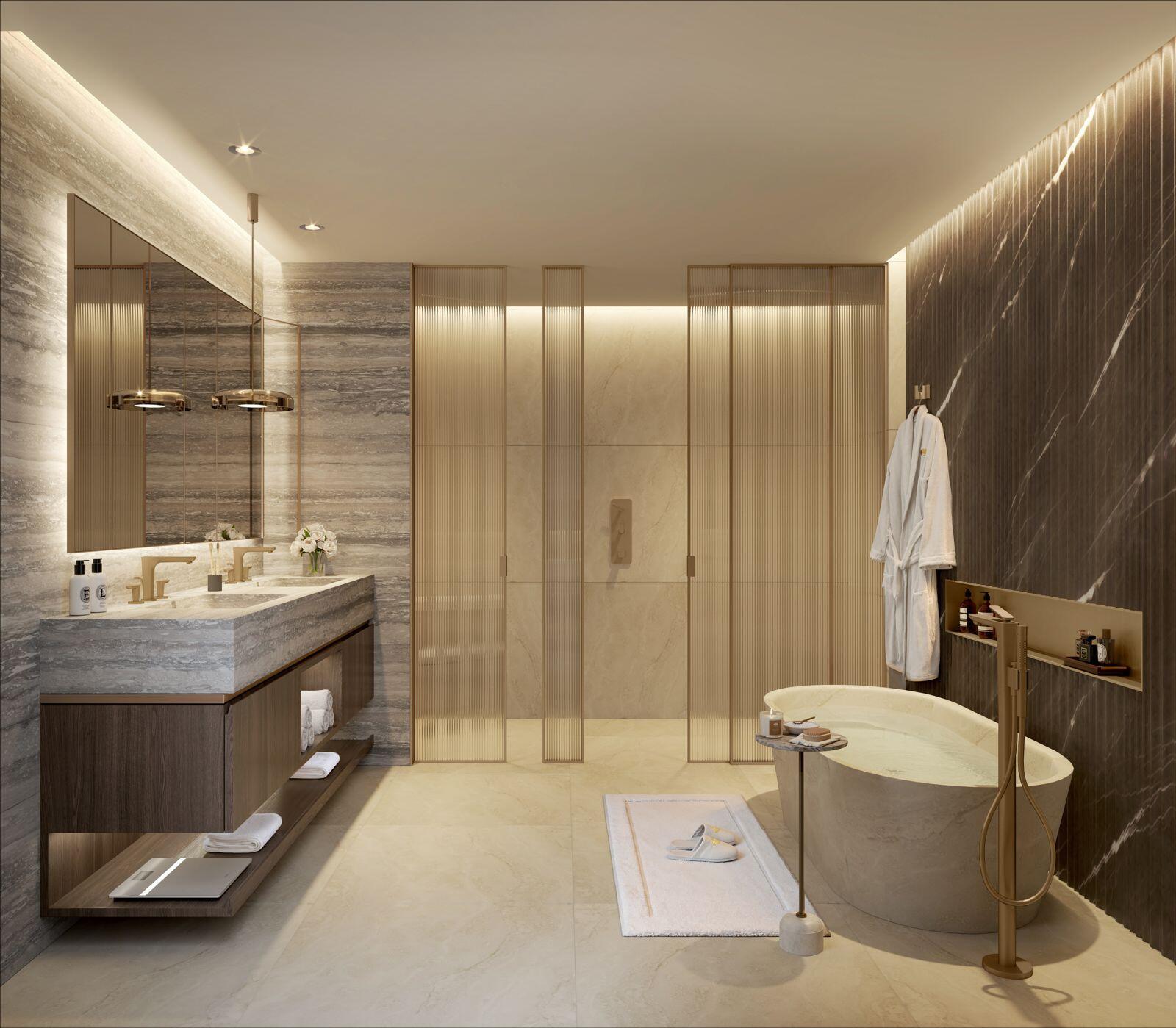 Mandarin Oriental Residences by Aldar, image 5 of 7. Render supplied by developer.