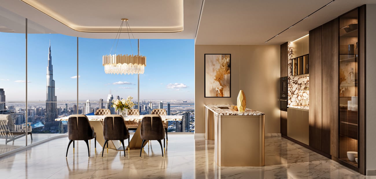 Trump International Hotel and Tower by Dar Global, image 8 of 15. Render supplied by developer.