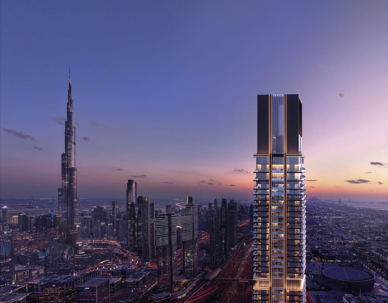 Trump International Hotel and Tower by Dar Global, Trade Center. Render supplied by developer.