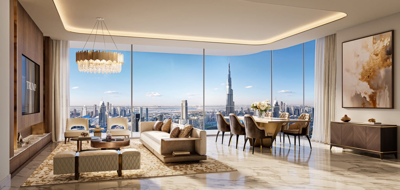 Trump International Hotel and Tower by Dar Global, image 9 of 15. Render supplied by developer.