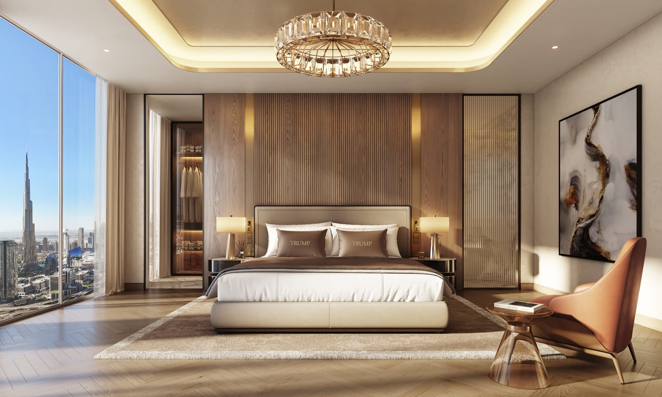 Trump International Hotel and Tower by Dar Global, image 10 of 15. Render supplied by developer.