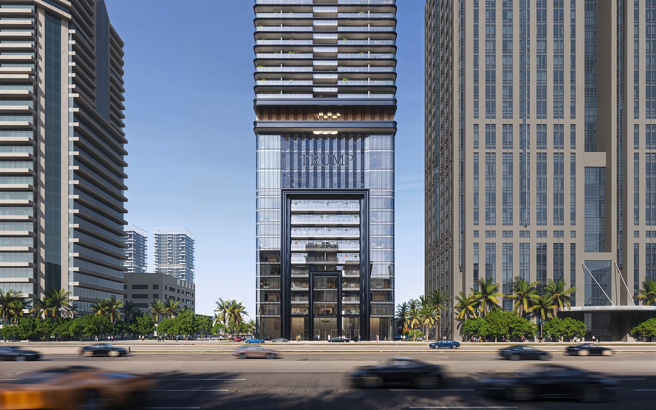Trump International Hotel and Tower by Dar Global, image 4 of 15. Render supplied by developer.