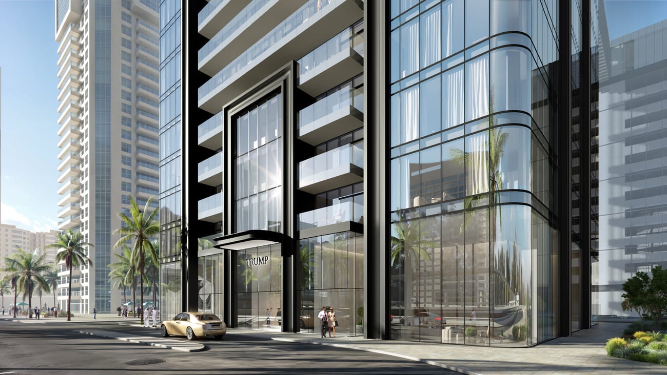 Trump International Hotel and Tower by Dar Global, image 7 of 15. Render supplied by developer.
