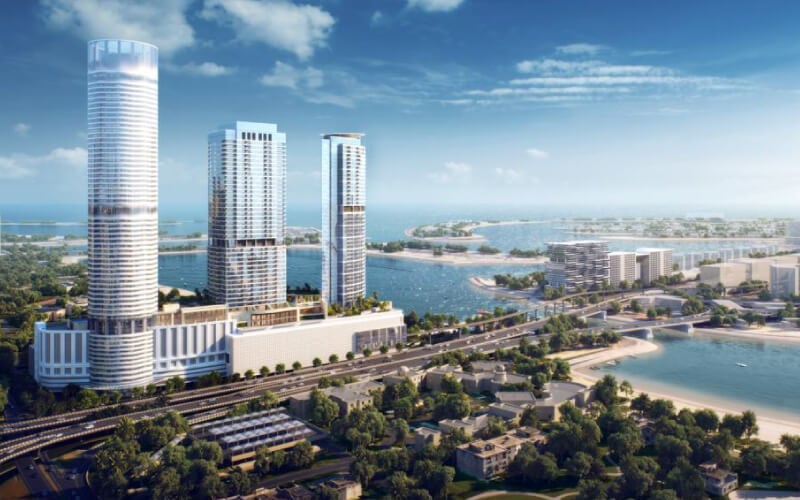 Palm Beach Towers by Nakheel, image 1 of 8. Render supplied by developer.