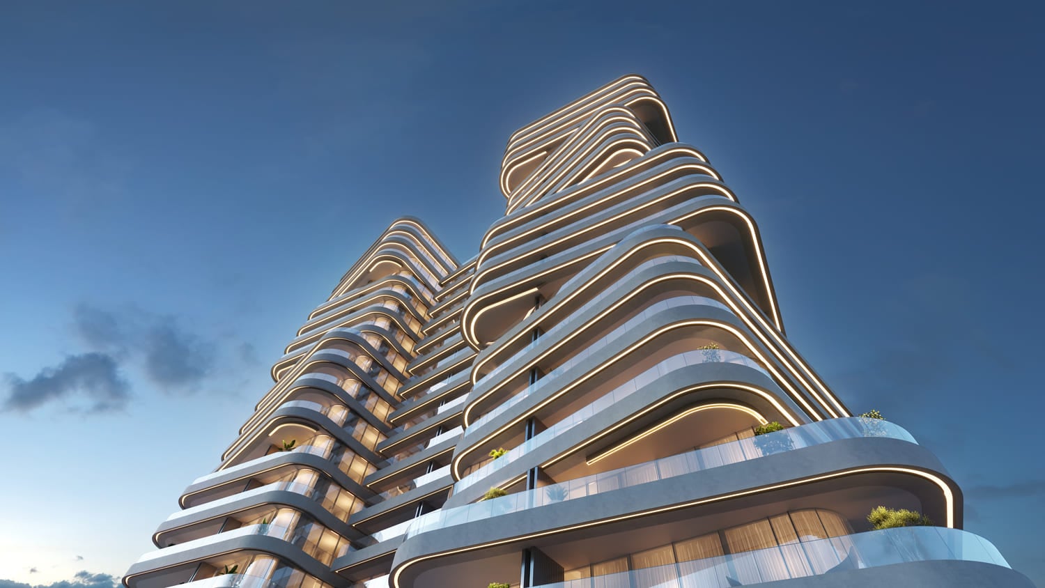 DG1 Living by Dar Global, image 4 of 10. Render supplied by developer.