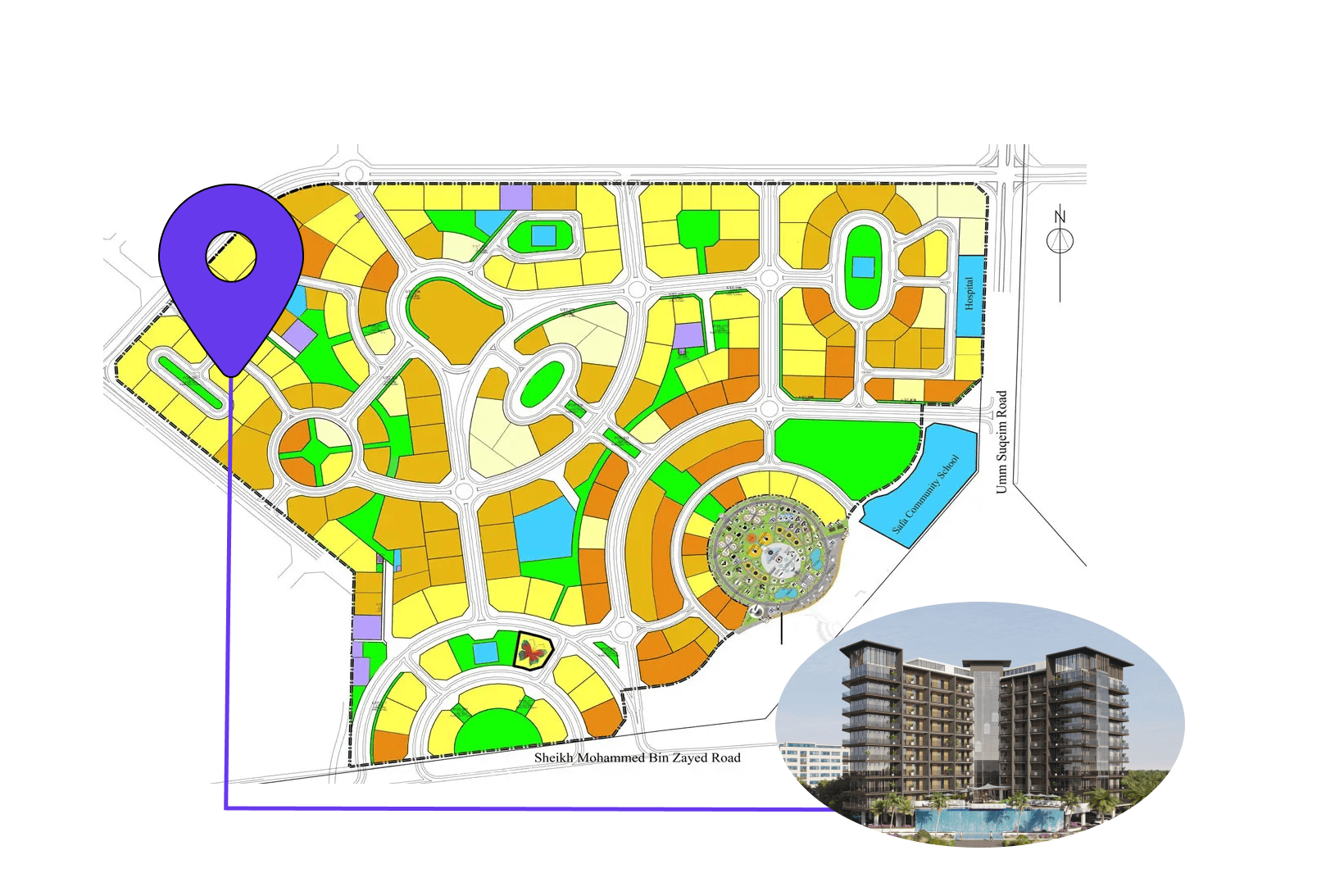 Floarea Grande by Mashriq Elite Developments, image 10 of 11. Render supplied by developer.