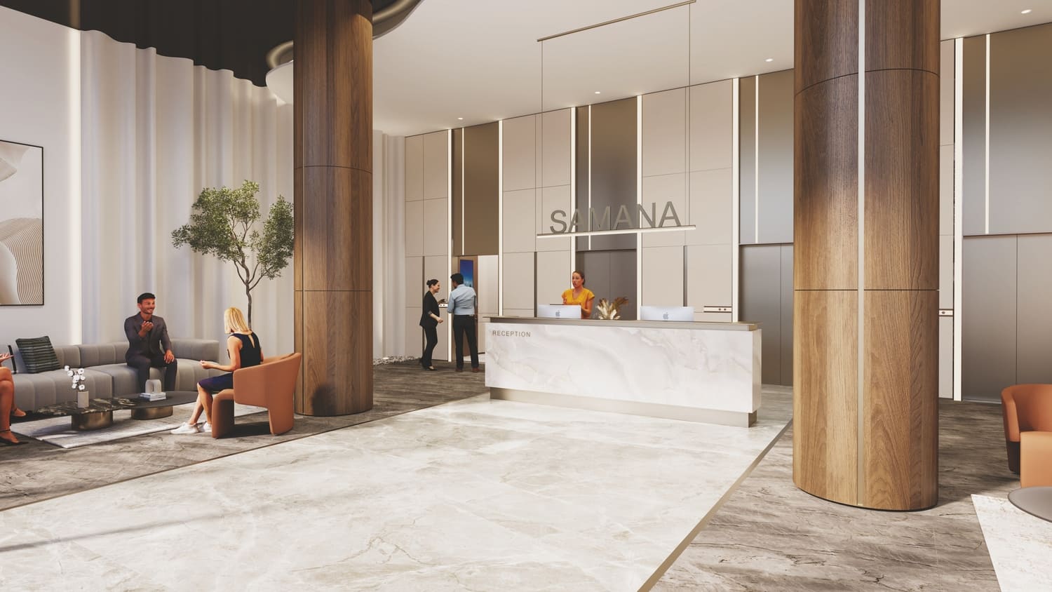 Ocean Pearl 1 and 2 by Samana, image 12 of 12. Render supplied by developer.