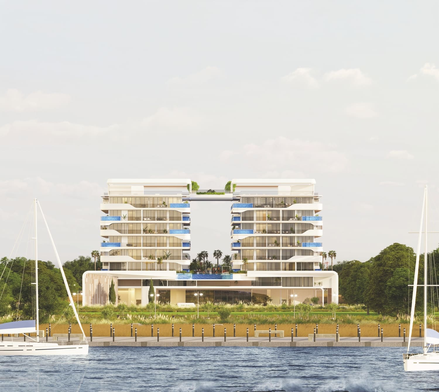 Ocean Pearl 1 and 2 by Samana, image 1 of 12. Render supplied by developer.