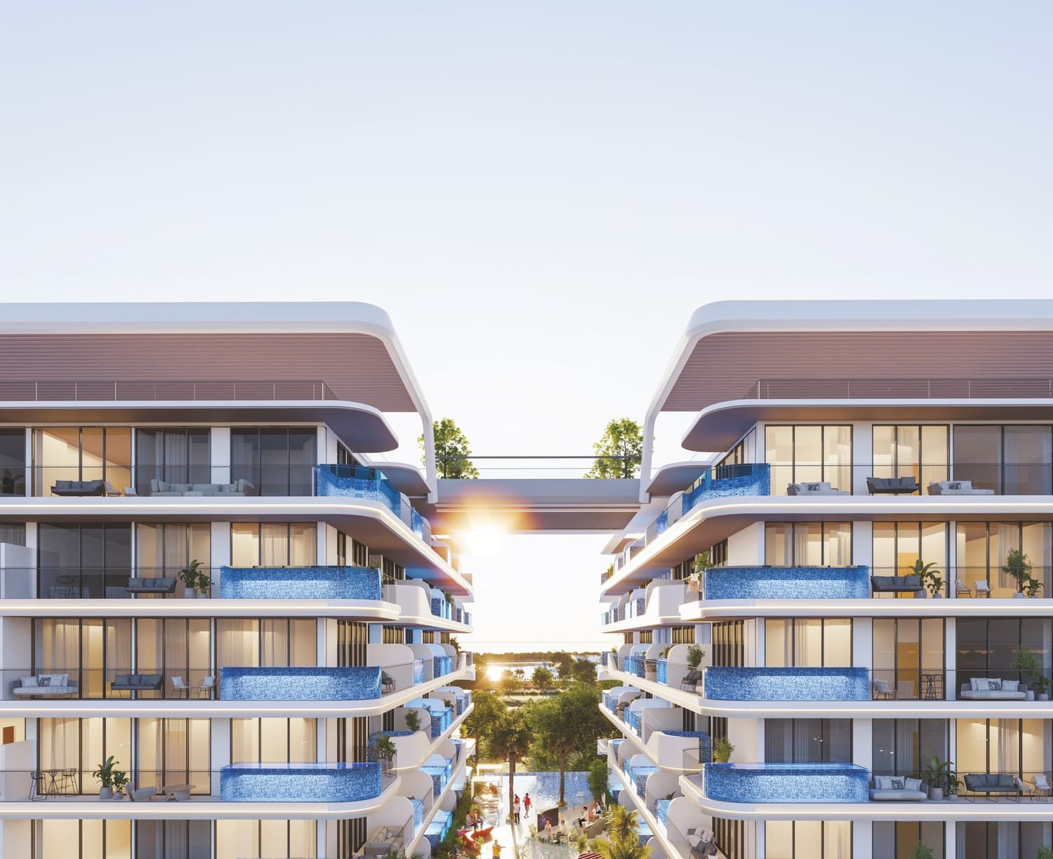 Ocean Pearl 1 and 2 by Samana, image 2 of 12. Render supplied by developer.