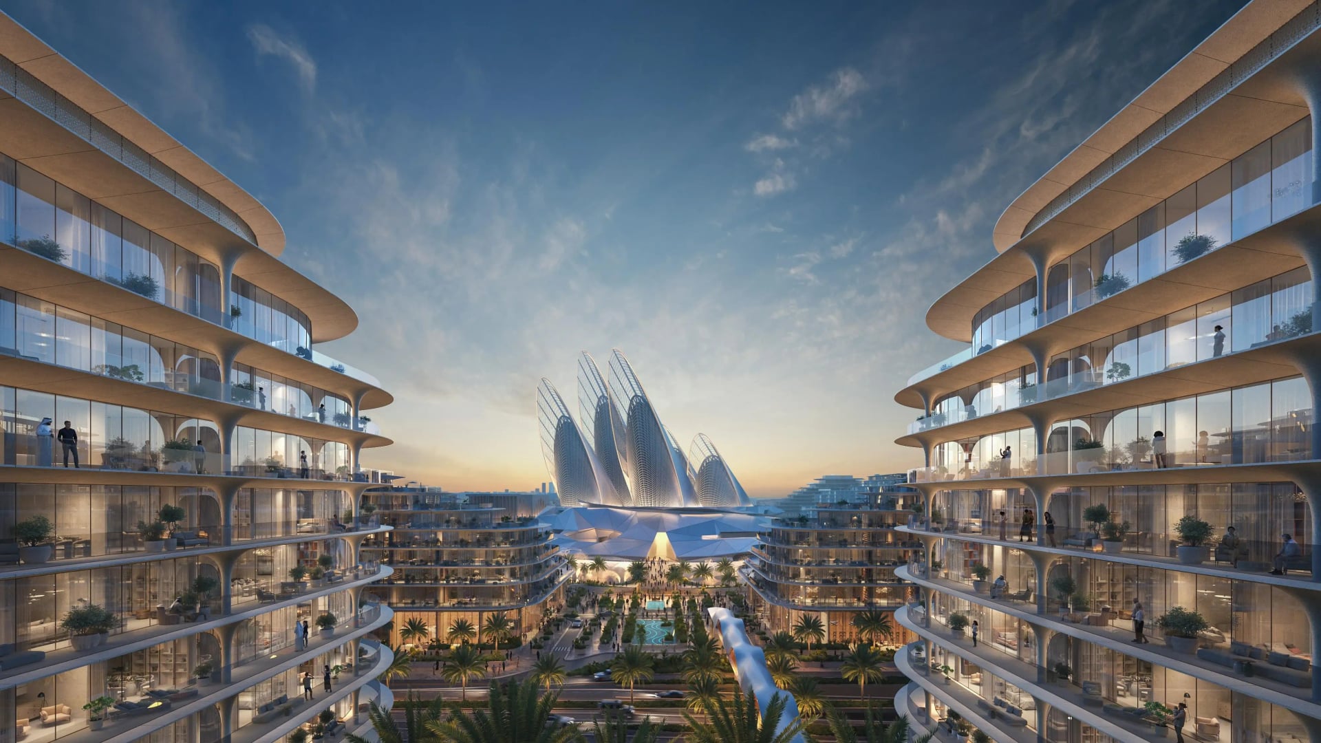 The Row Saadiyat by Aldar, image 1 of 9. Render supplied by developer.