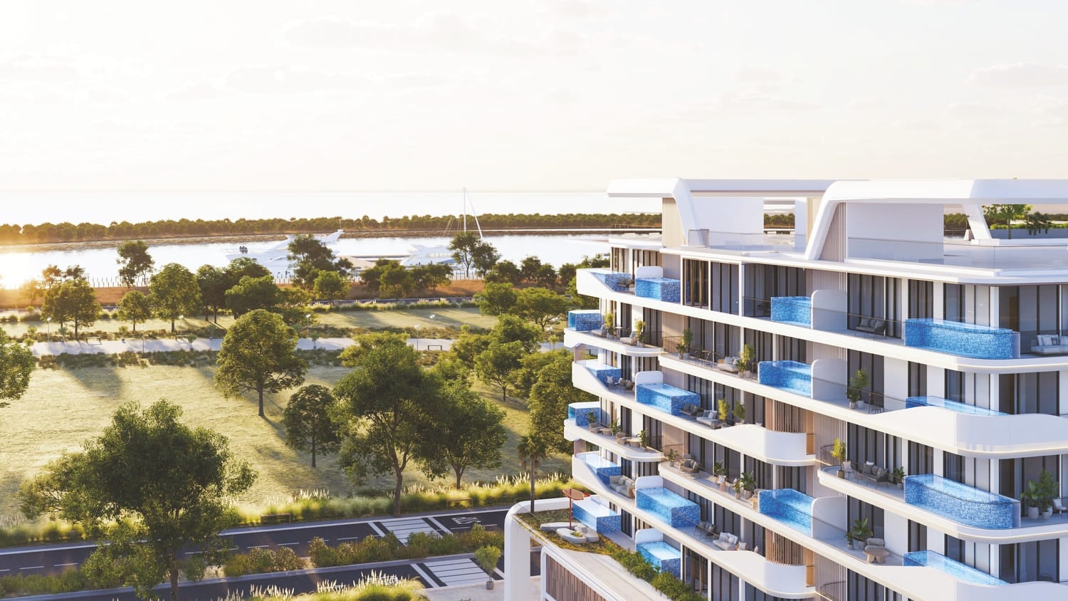 Ocean Pearl 1 and 2 by Samana, image 6 of 12. Render supplied by developer.