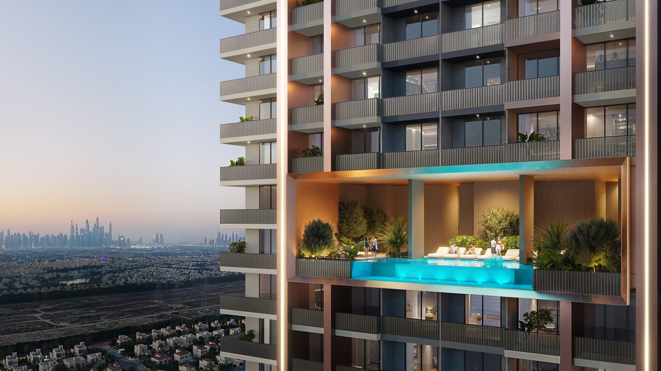ESSENL1FE Residence by Object One, image 1 of 11. Render supplied by developer.