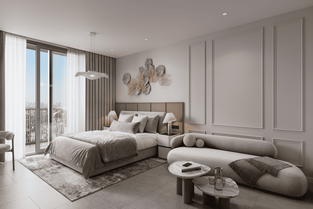 ESSENL1FE Residence by Object One, image 4 of 11. Render supplied by developer.