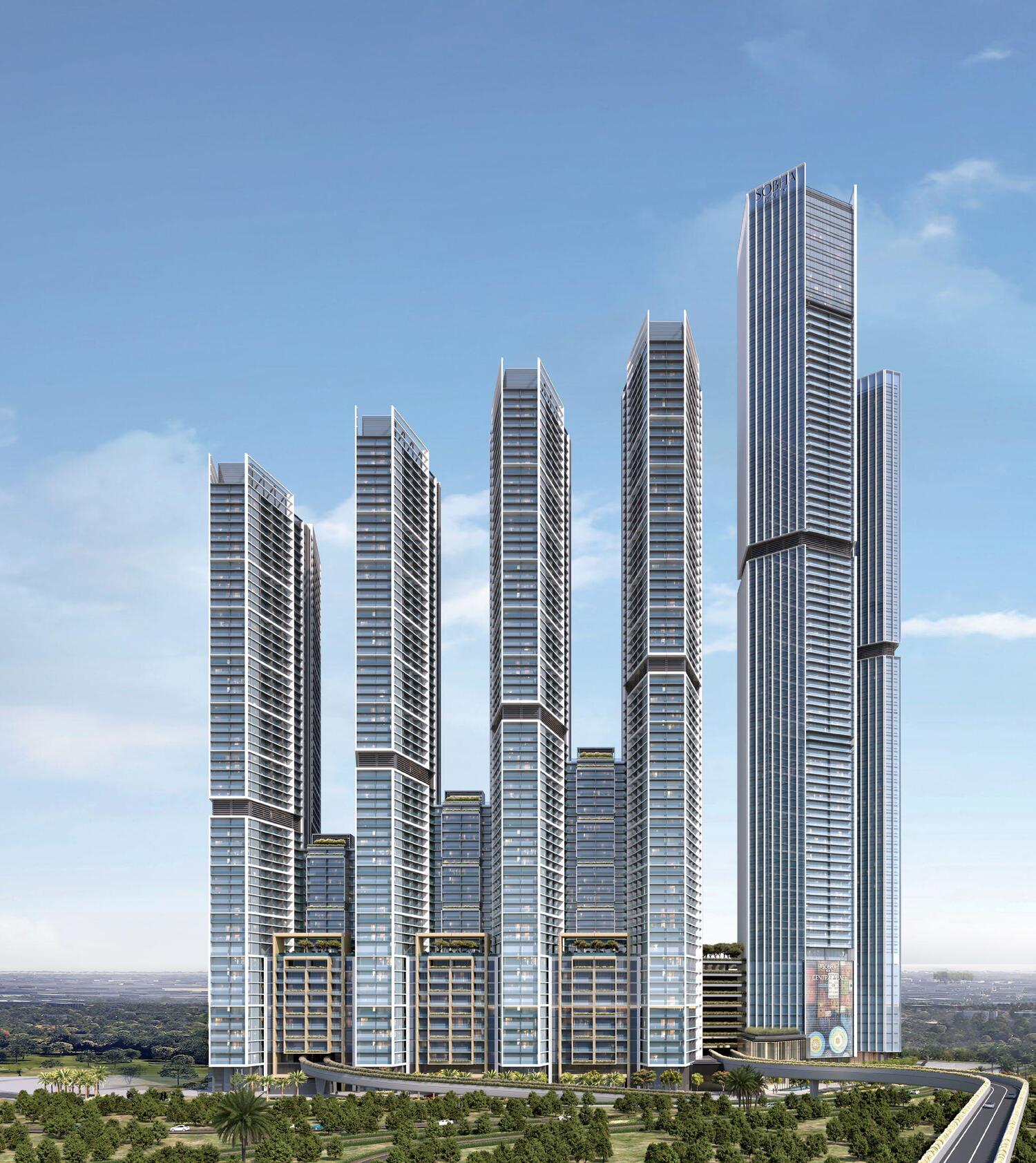 The Horizon at Sobha Central, image 2 of 7. Render supplied by developer.