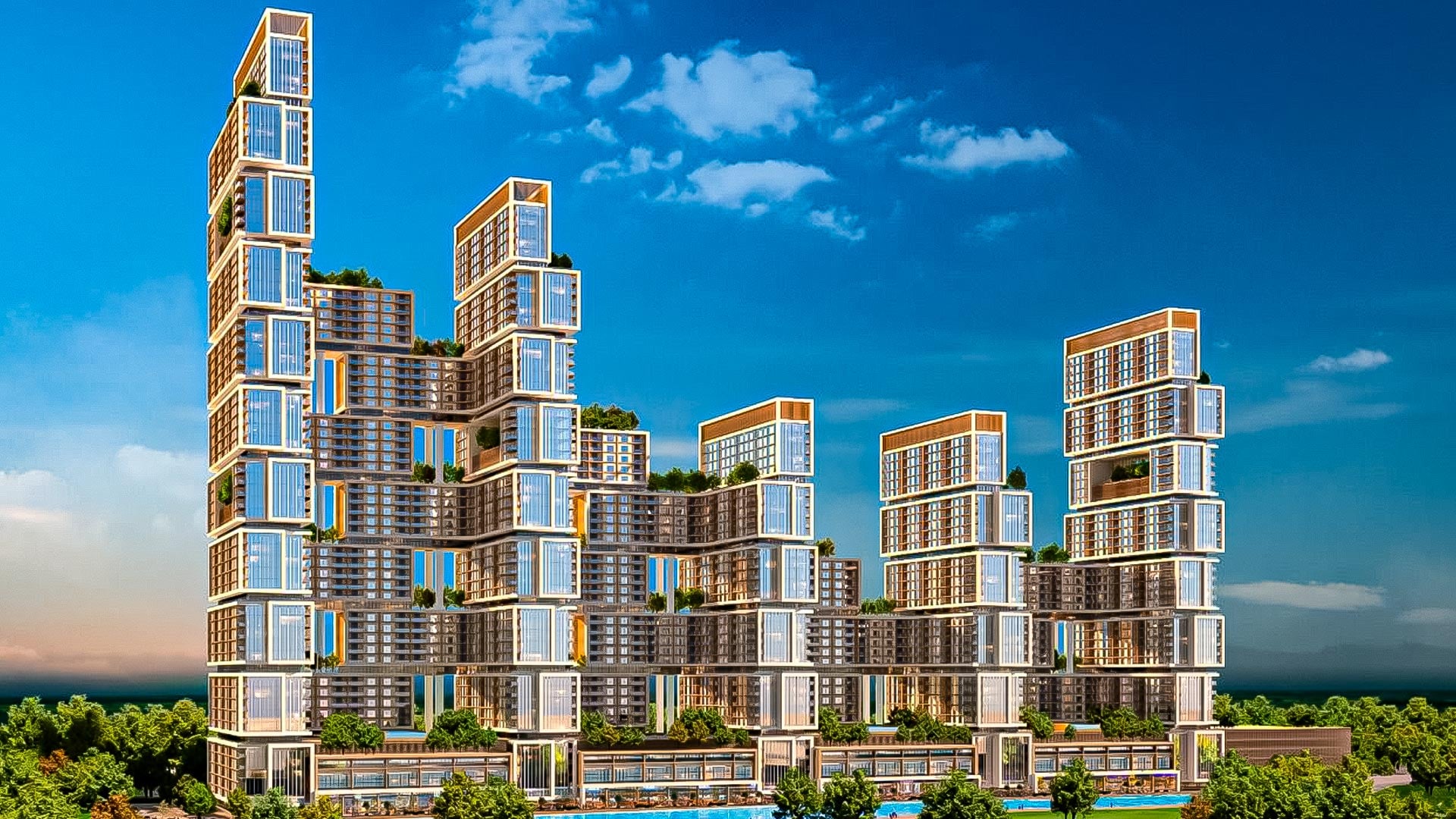 Sobha One by Sobha, Ras Al Khor. Render supplied by developer.
