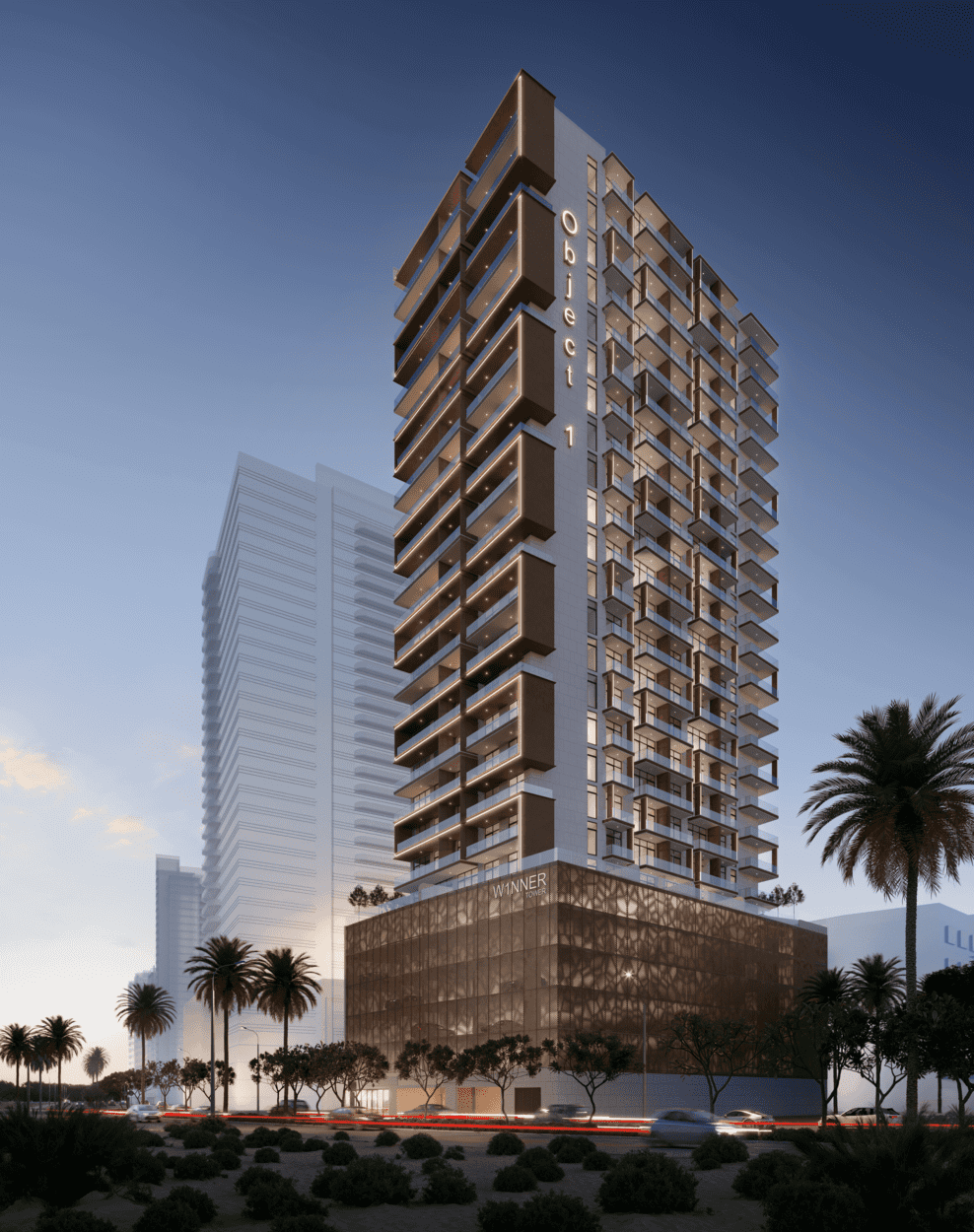 W1NNER Tower by Object One, image 1 of 22. Render supplied by developer.