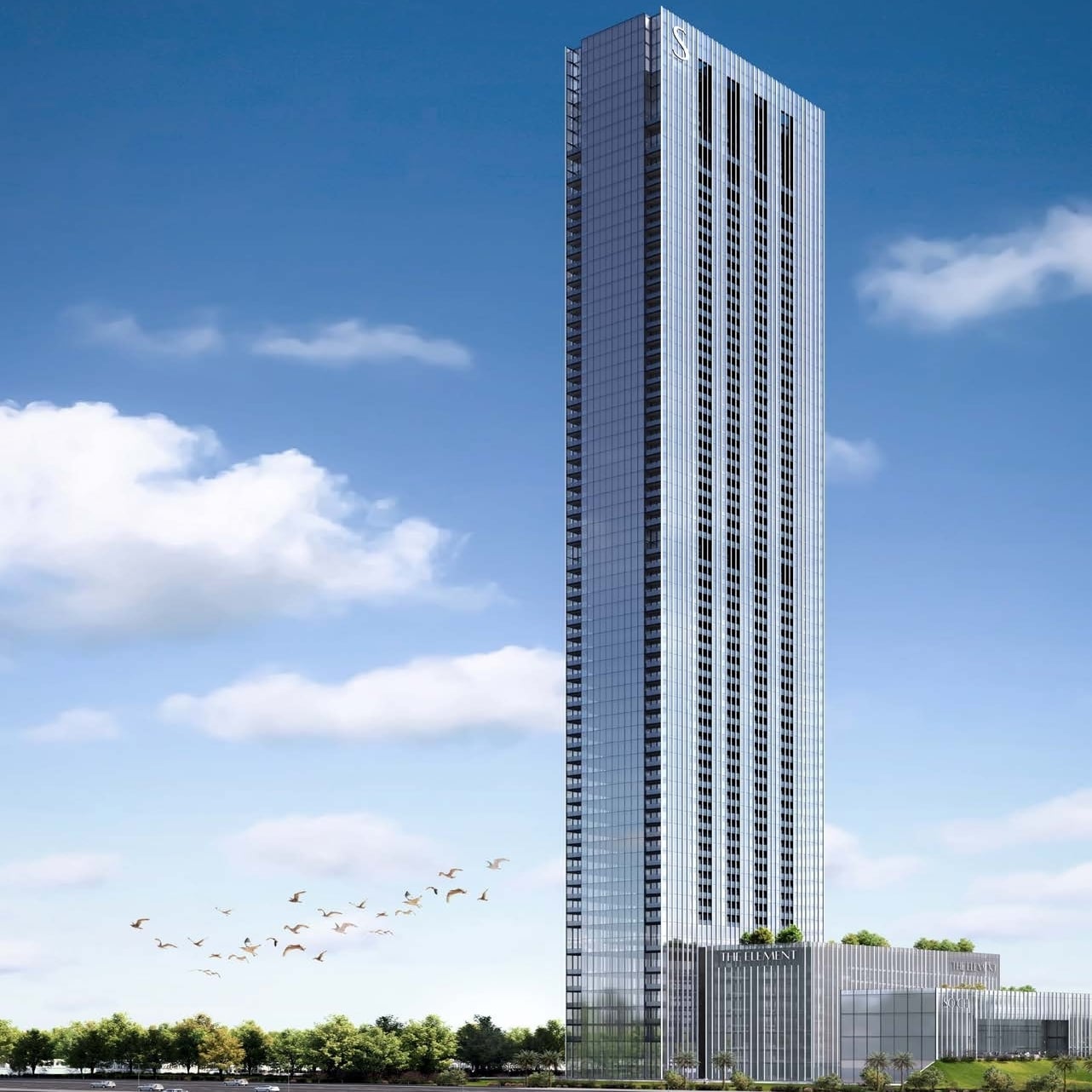 The Element at Sobha One, image 1 of 5. Render supplied by developer.