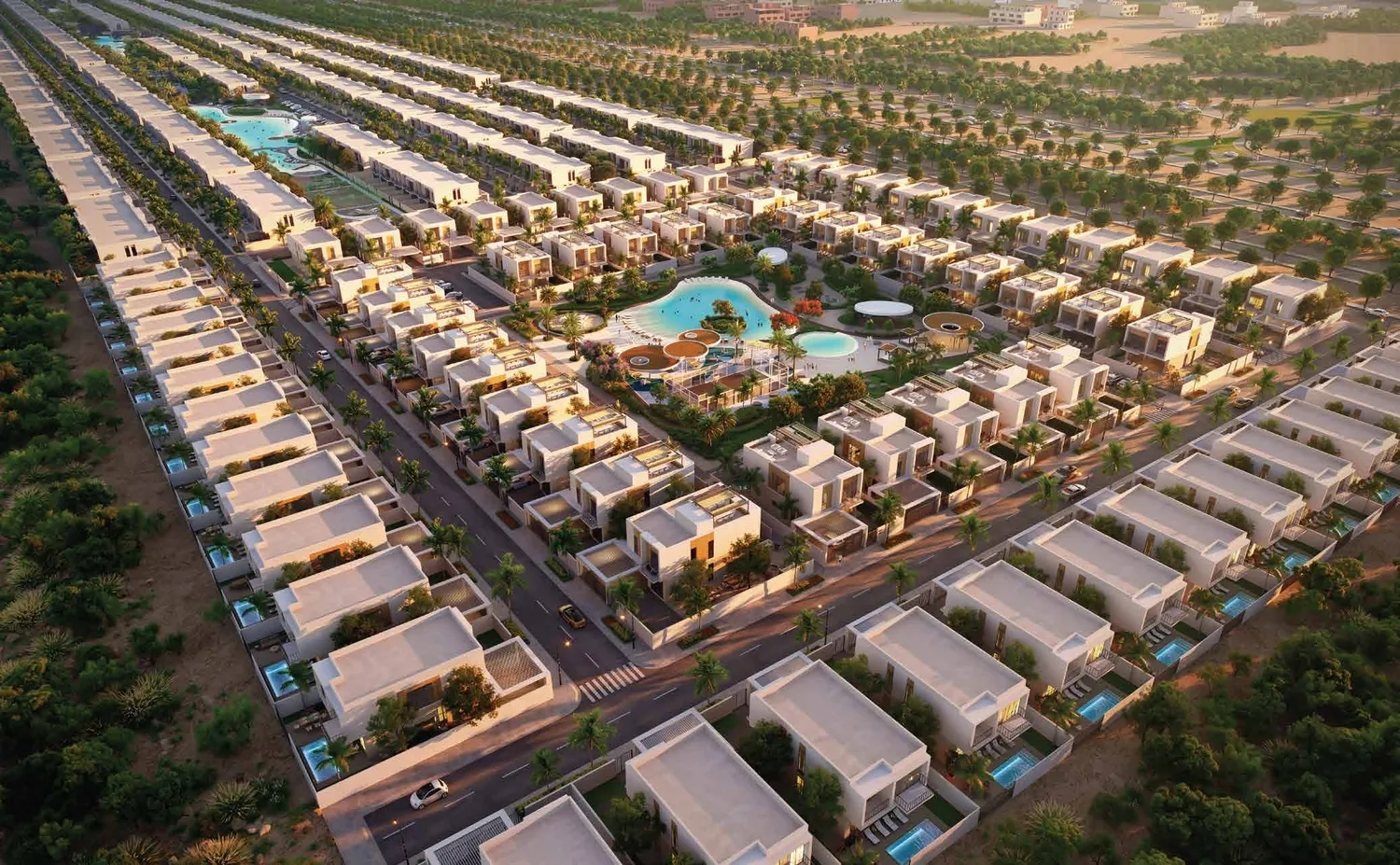 Sukoon Phase II by SANZEN, Al Tay East. Render supplied by developer.