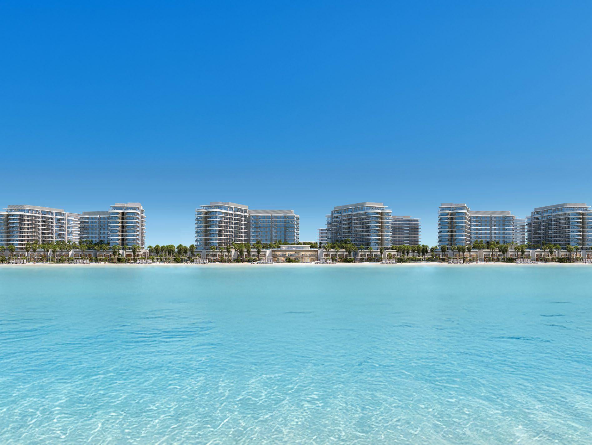 Fahid Beach Terraces by Aldar, image 1 of 14. Render supplied by developer.