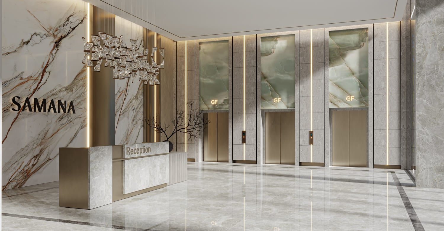 Samana Barari Heights, image 12 of 13. Render supplied by developer.