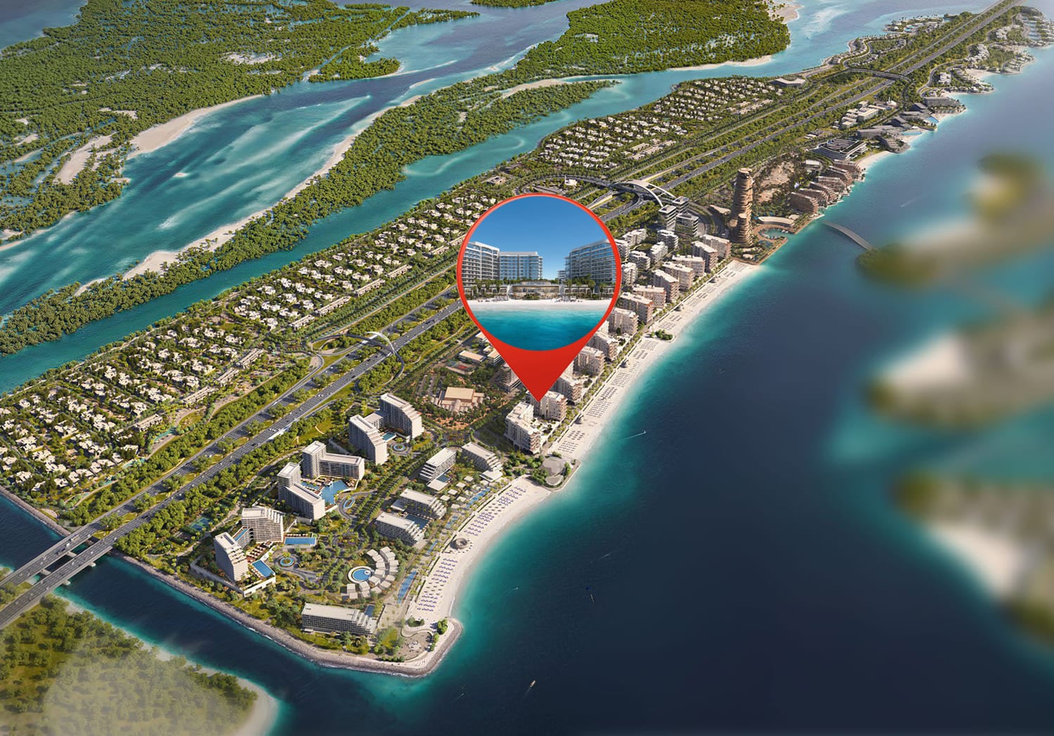 Fahid Beach Terraces by Aldar, image 13 of 14. Render supplied by developer.