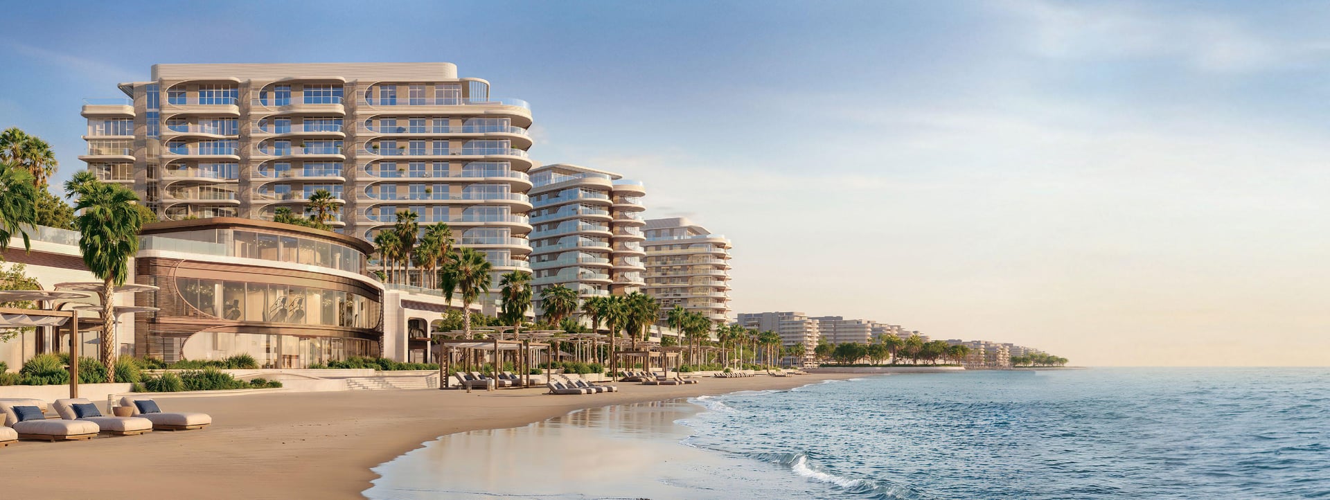 Fahid Beach Terraces by Aldar, image 5 of 14. Render supplied by developer.