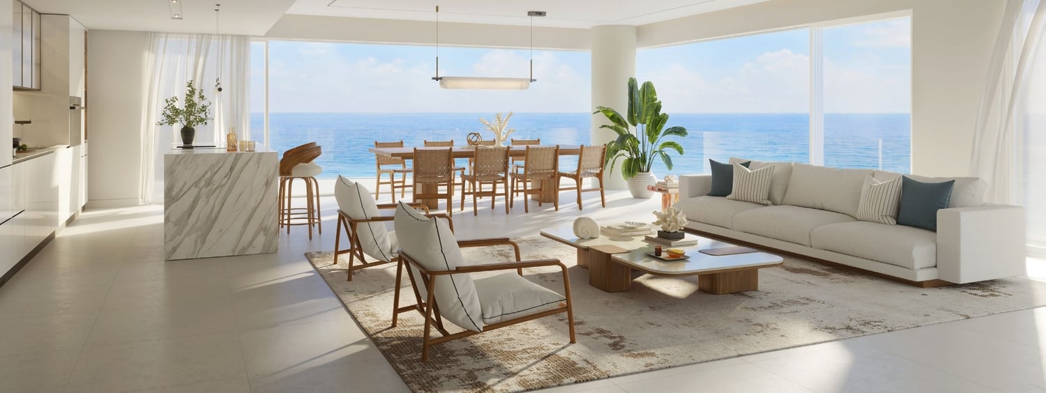 Fahid Beach Terraces by Aldar, image 10 of 14. Render supplied by developer.