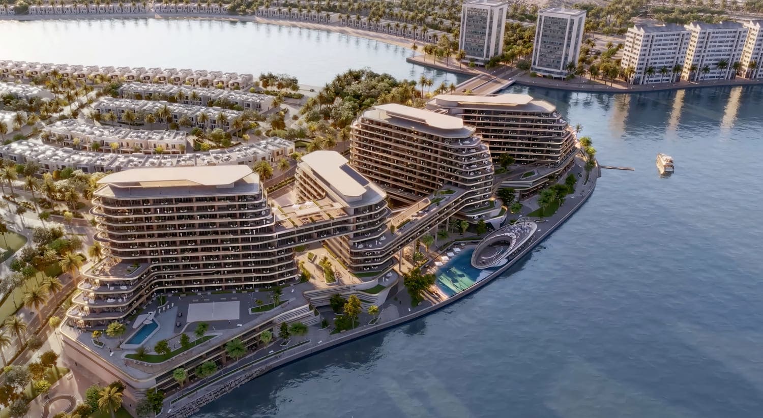 Quattro Del Mar by RAK Properties, Mina Al Arab. Render supplied by developer.