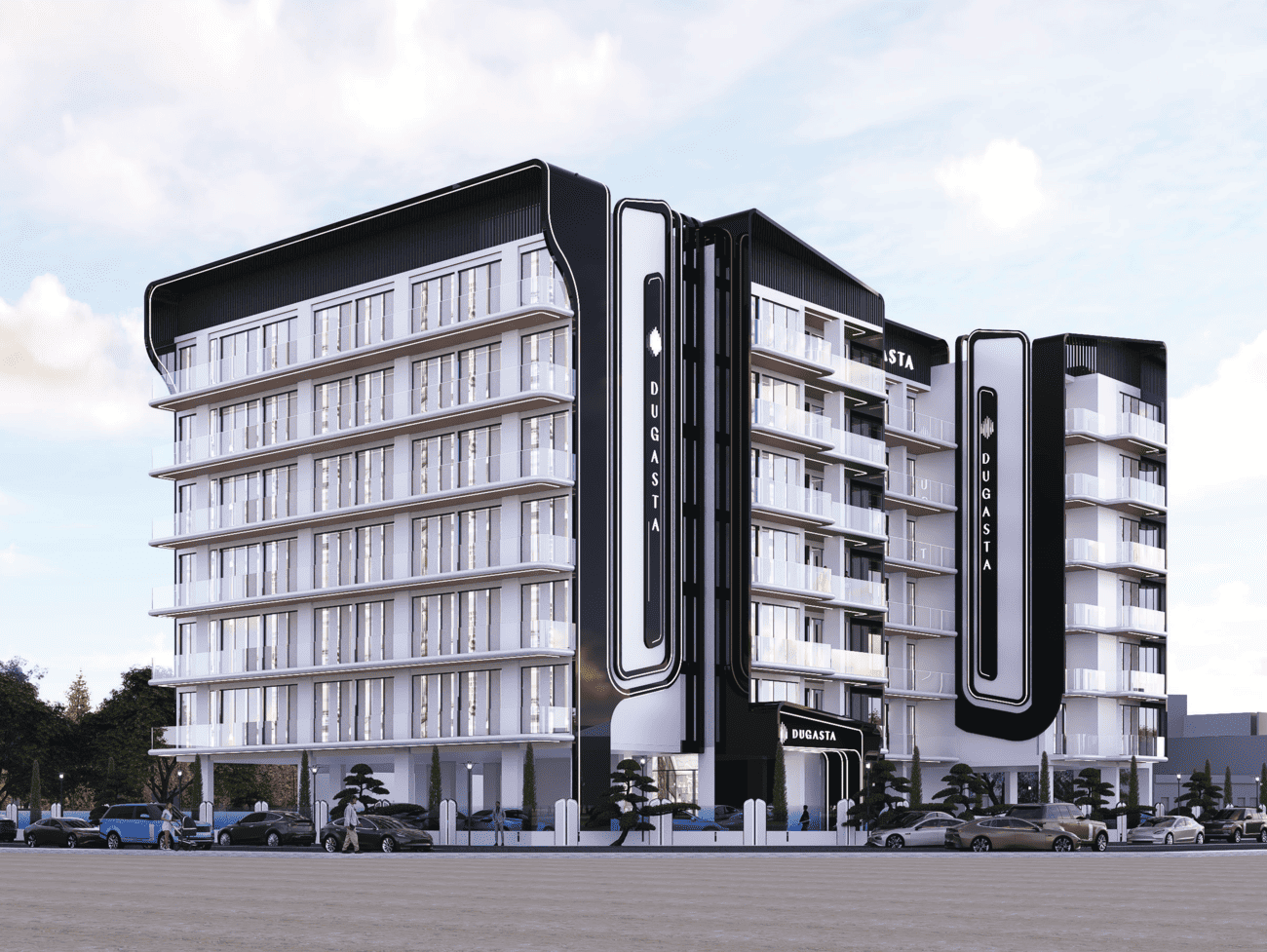 Al Haseen Residences 3 by Dugasta, image 2 of 7. Render supplied by developer.