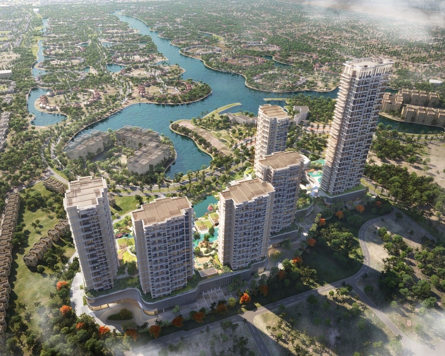 Serenia District West Residence by Palma Holding, image 1 of 7. Render supplied by developer.
