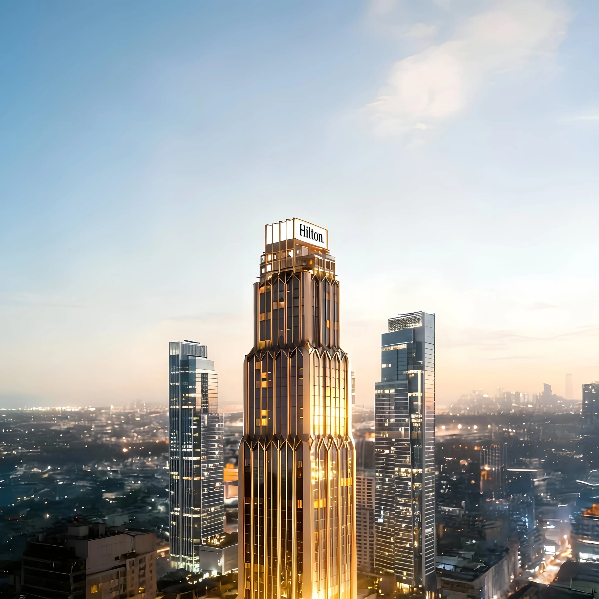 Hilton Residences Dubai JLT by Emirates Developments, image 1 of 23. Render supplied by developer.
