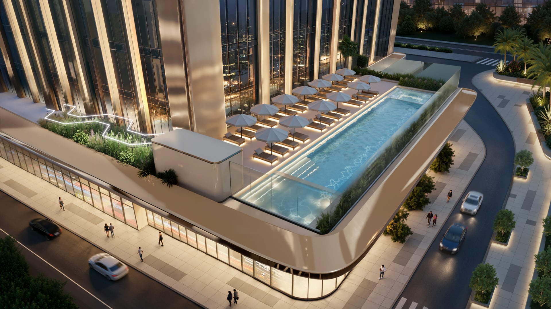 Hilton Residences Dubai JLT by Emirates Developments, image 3 of 23. Render supplied by developer.