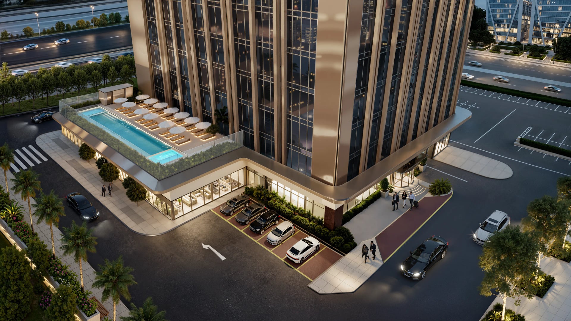 Hilton Residences Dubai JLT by Emirates Developments, image 7 of 23. Render supplied by developer.
