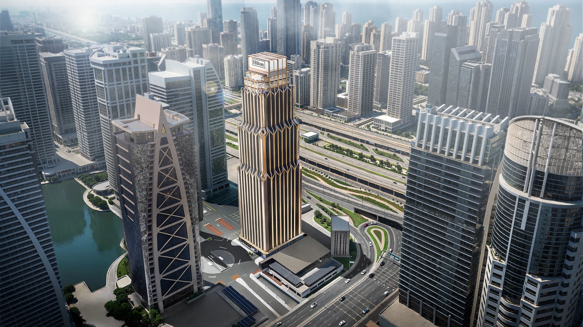 Hilton Residences Dubai JLT by Emirates Developments, image 8 of 23. Render supplied by developer.