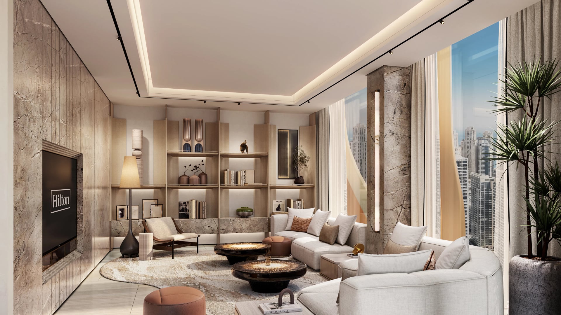 Hilton Residences Dubai JLT by Emirates Developments, image 18 of 23. Render supplied by developer.