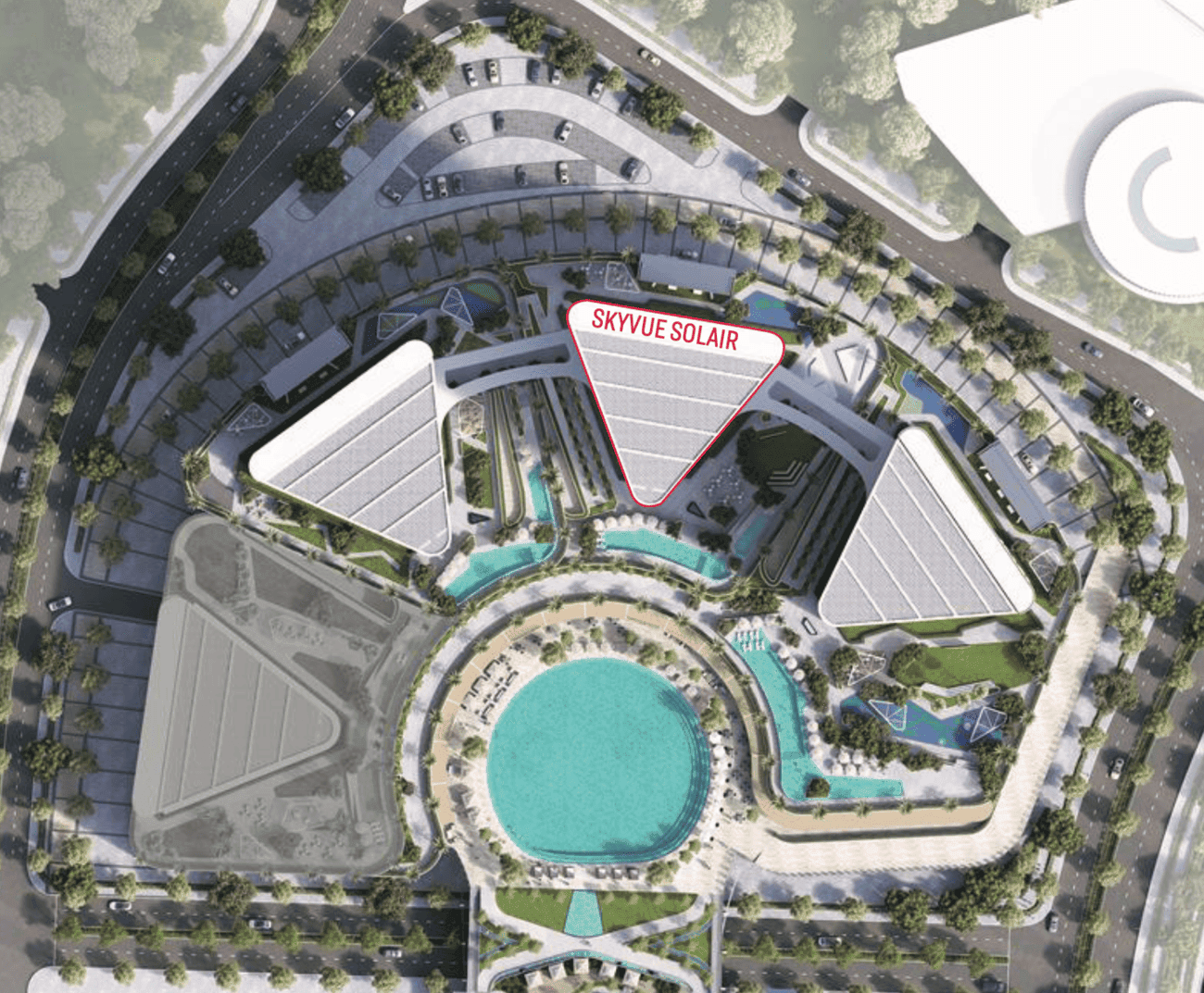 Skyvue Solair by Sobha, image 8 of 8. Render supplied by developer.