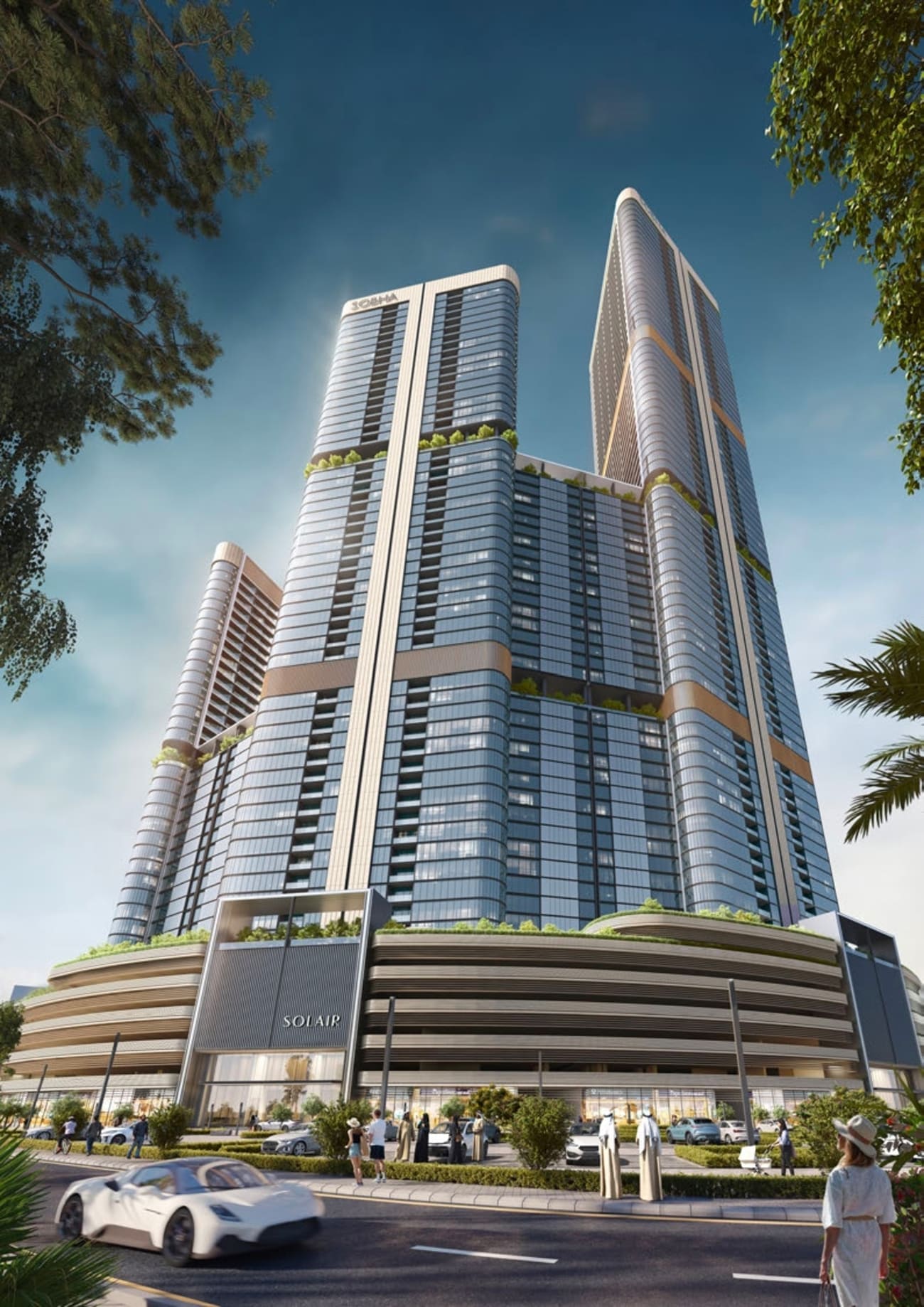 Skyvue Solair by Sobha, image 2 of 8. Render supplied by developer.