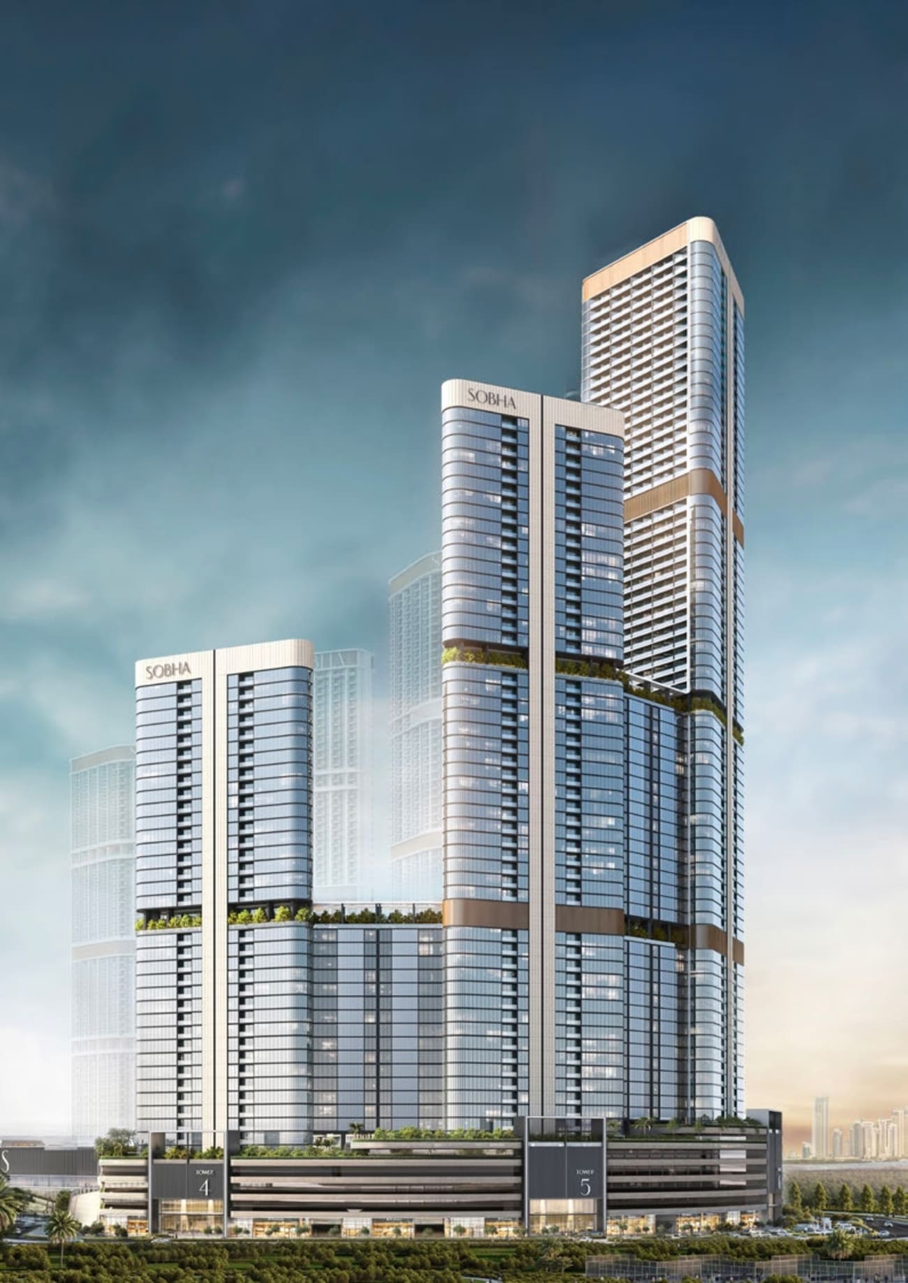Skyvue Solair by Sobha, image 4 of 8. Render supplied by developer.