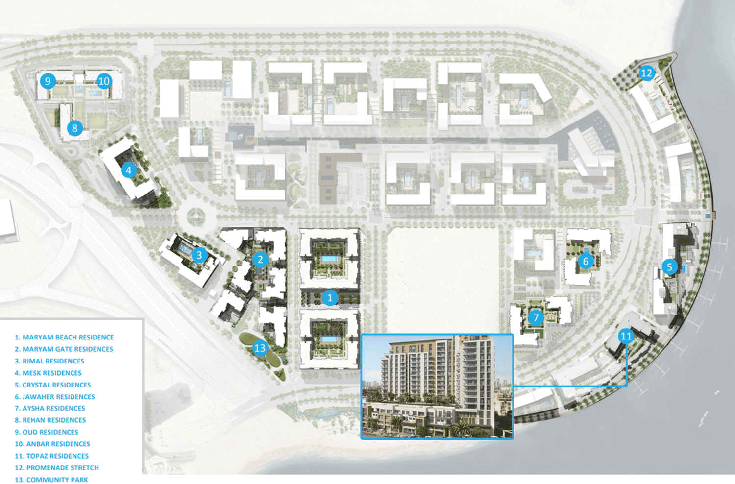 Topaz Residences by Eagle Hills, image 12 of 13. Render supplied by developer.