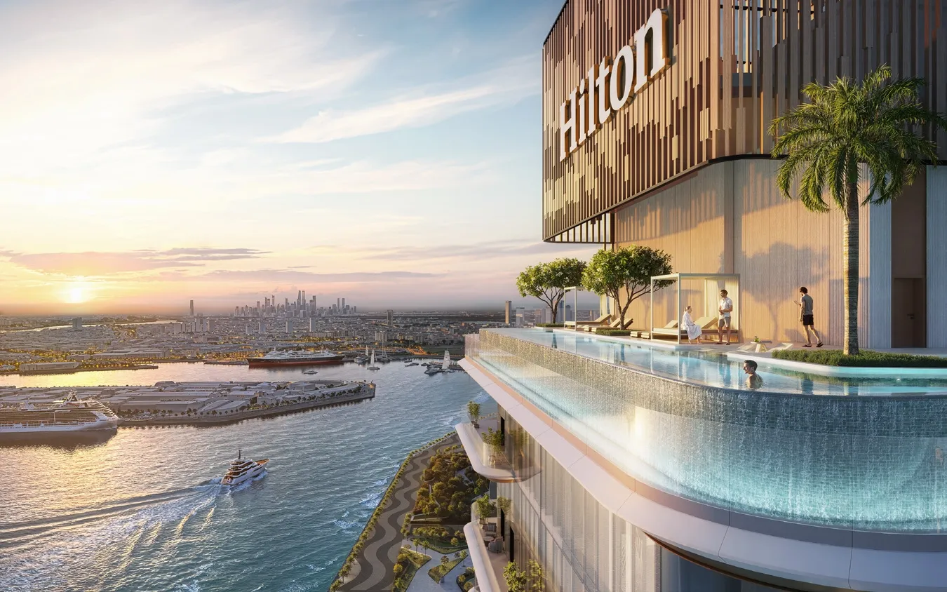 Hilton Residences by Prestige One, image 4 of 18. Render supplied by developer.