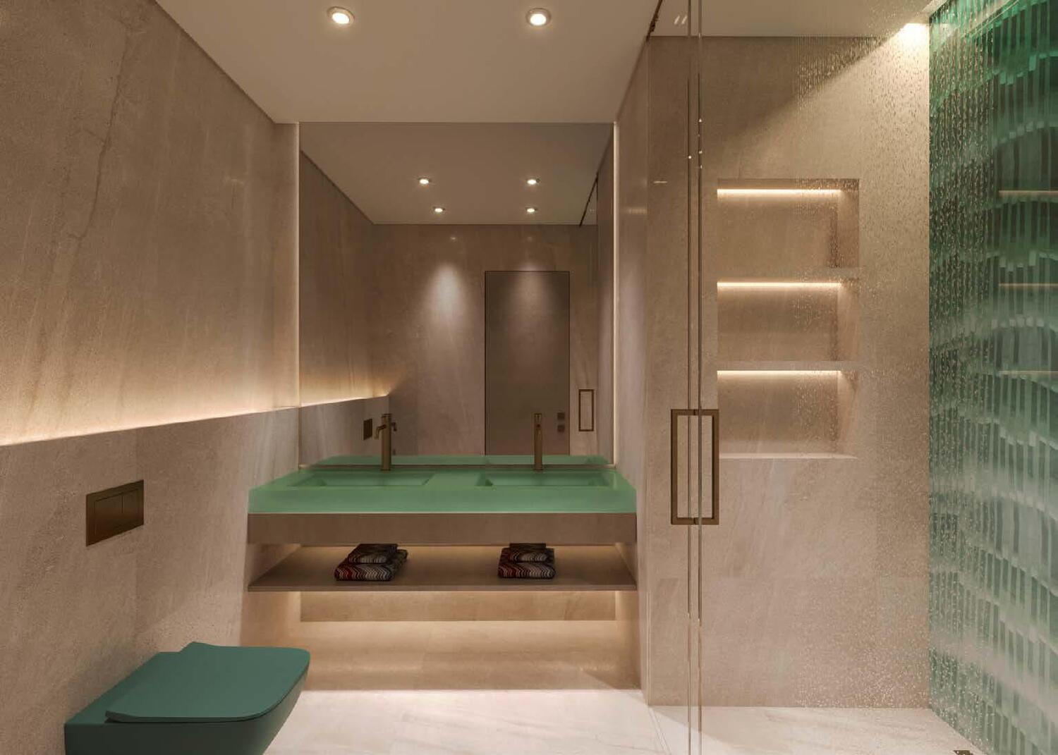 Octa Isle Interiors by Missoni, image 5 of 7. Render supplied by developer.