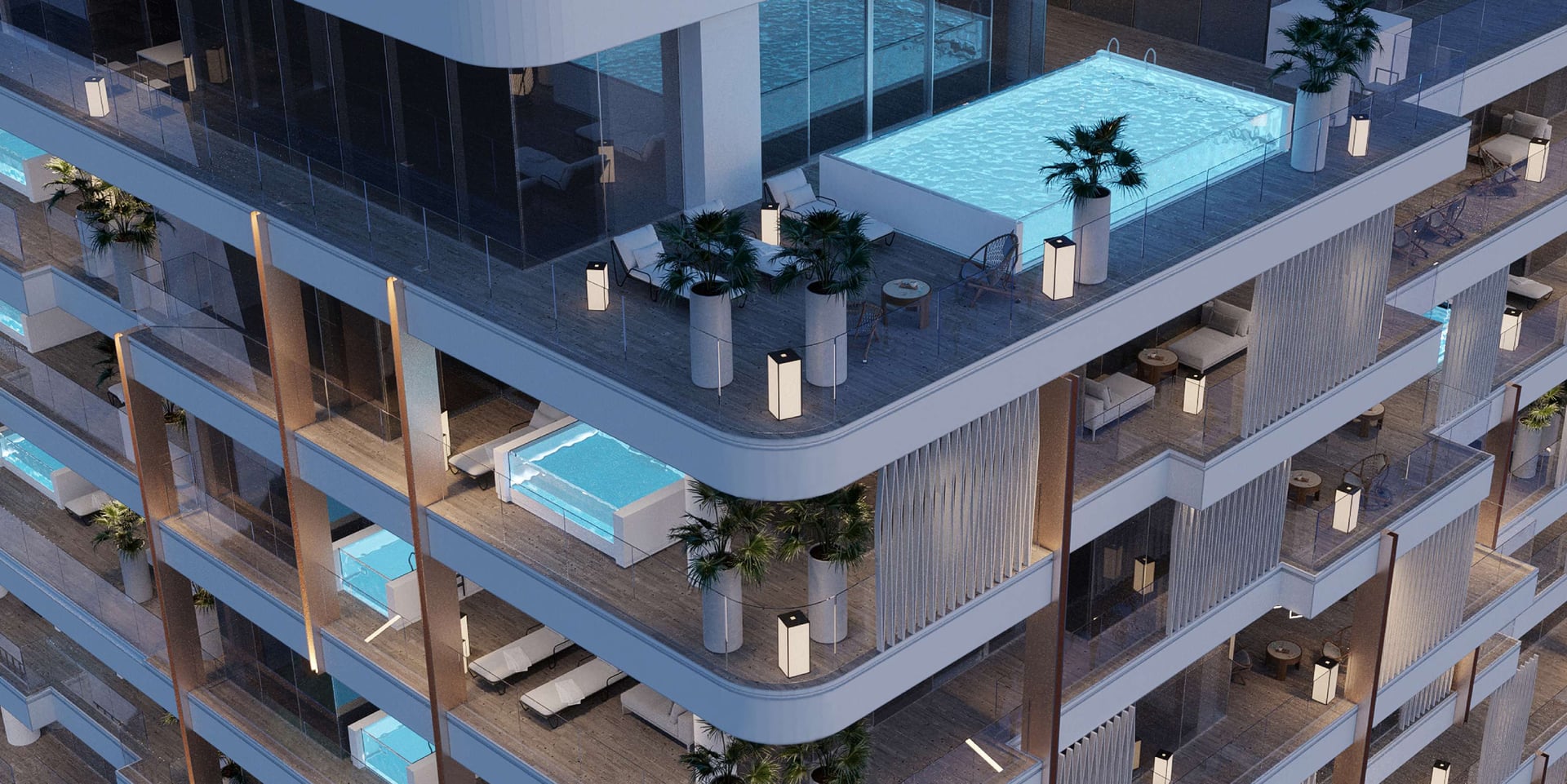 The Ritz-Carlton Residences by Al Hamra Real Estate Developer, image 4 of 22. Render supplied by developer.
