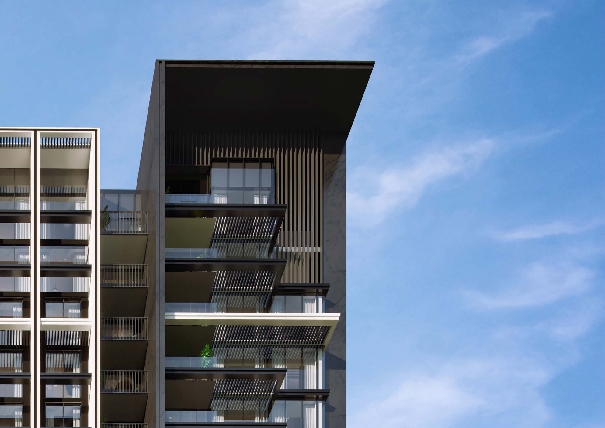 Hillmont Residences by Ellington, JVC (Jumeirah Village Circle). Render supplied by developer.