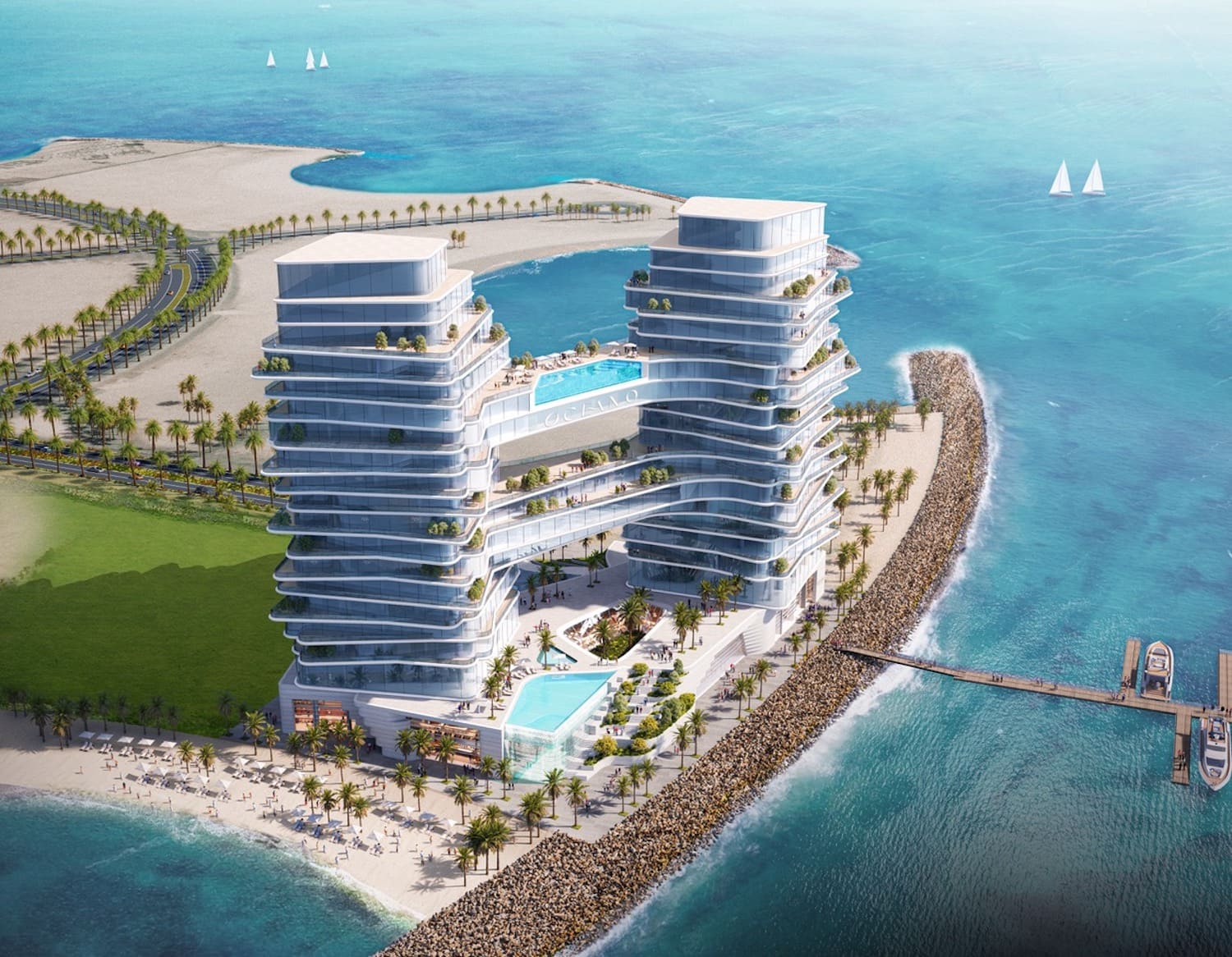 Oceano by The Luxe Developers, image 3 of 23. Render supplied by developer.
