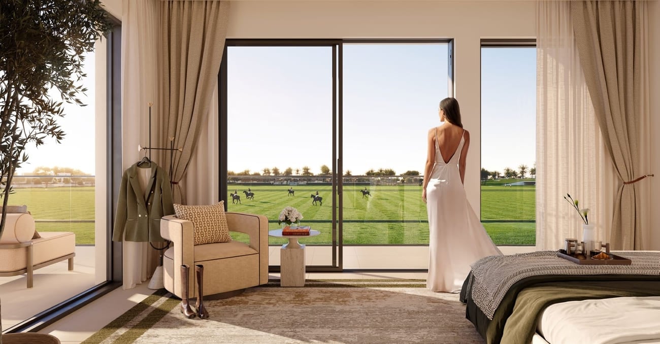 Grand Polo Club and Resort by Emaar, image 5 of 6. Render supplied by developer.