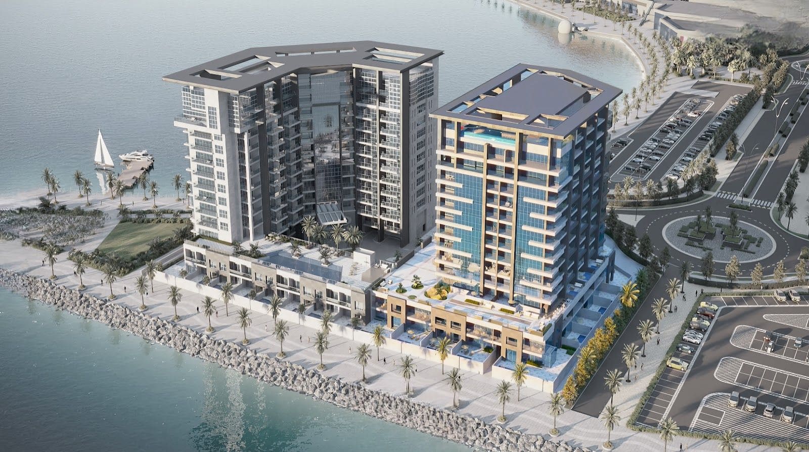 The Bay Residence 2 by Baraka Real Estate Development, image 1 of 18. Render supplied by developer.